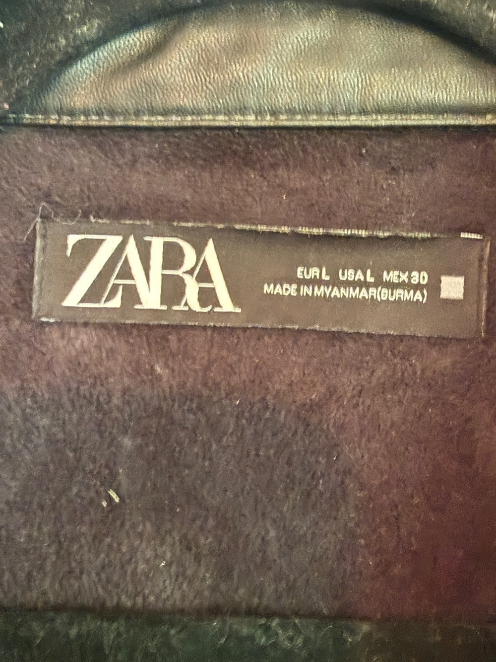 Zara Black Faux Leather Belted Shirt Jacket - Picture 8 of 14